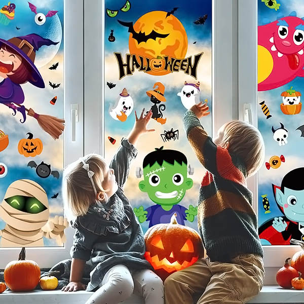 Halloween vinduesklistermærker